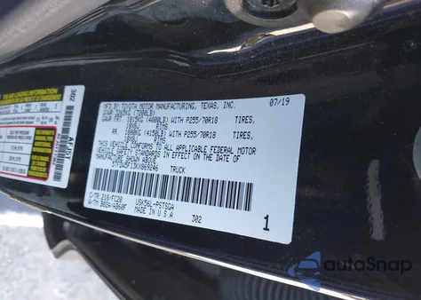 2019 Toyota Tundra 4Wd Sr5 из США, поврежденный, VIN 5TFDW5F13KX869246